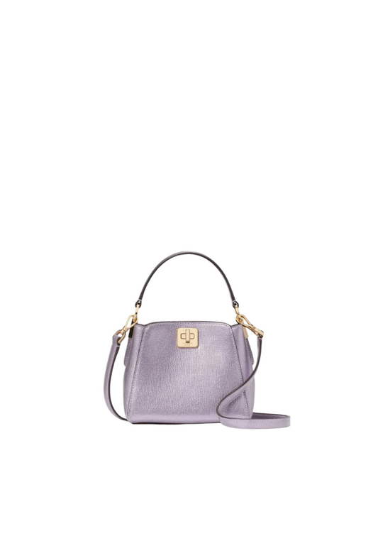 Kate Spade Phoebe Metallic Mini Top Handle Crossbody Bag In Light Candied KI943