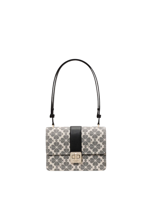 Kate Spade Spade Flower Small Shoulder Bag In Black KK999
