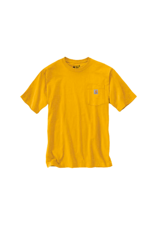 Carhartt Men Pocket T-shirt In Yellow K87