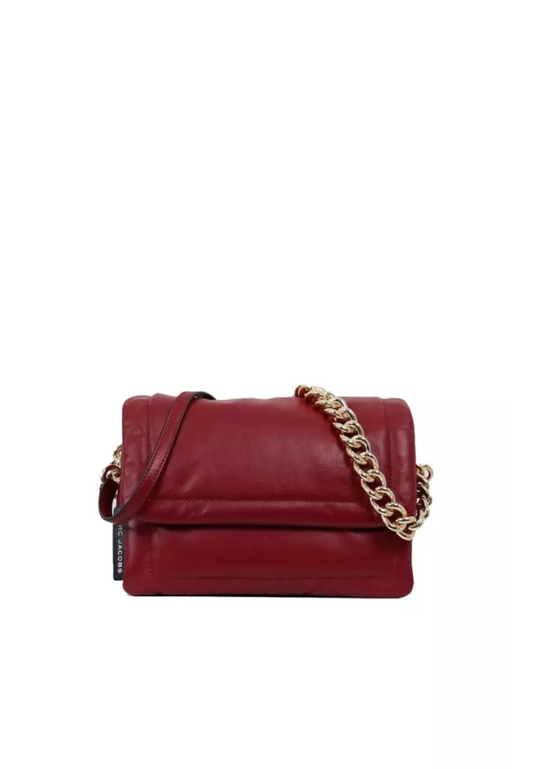 Marc Jacobs Pillow Soft Leather Shoulder Bag In Pomegranate H905L01PF22