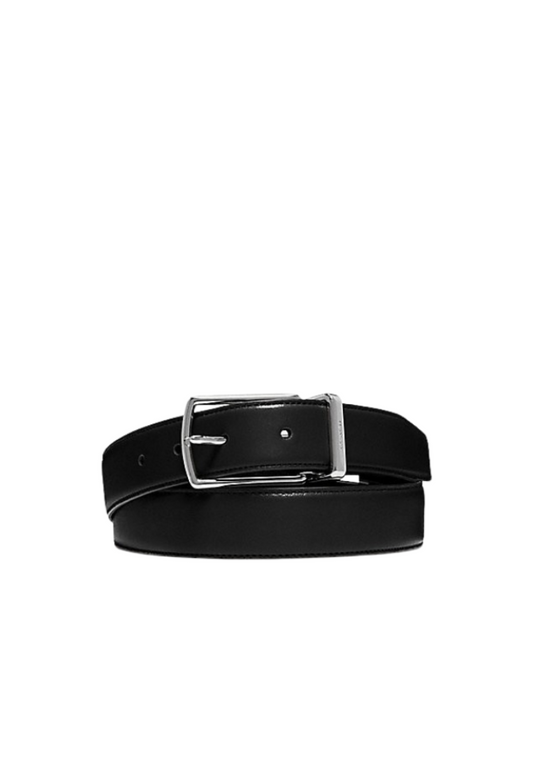 Coach Harness Buckle Cut To Size Reversible Belt In Black CQ020