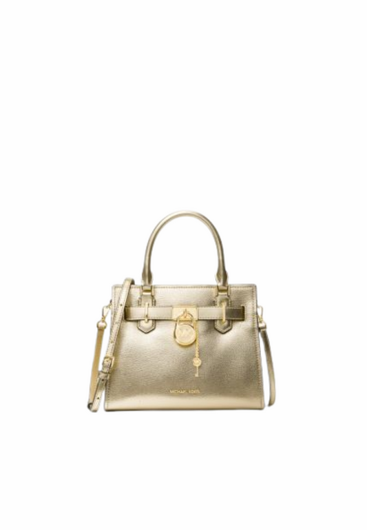 Michael Kors Hamilton Top Handle In Pale Gold 35S4GHMS1M