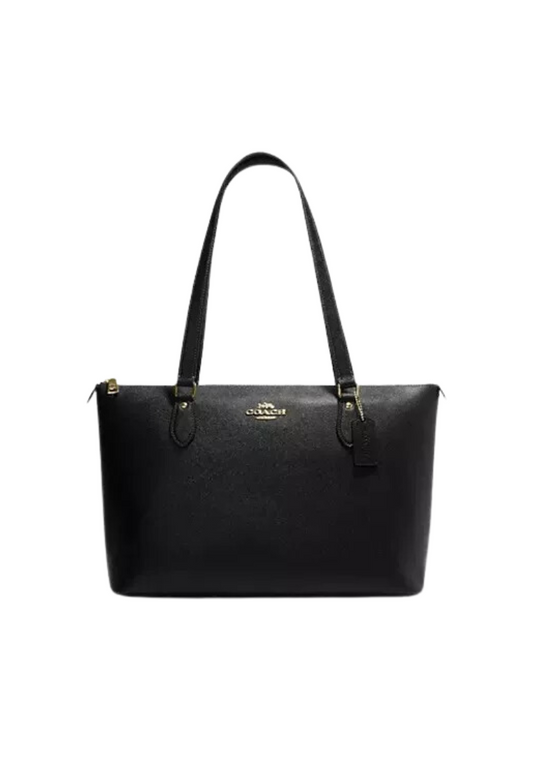 Coach Gallery Tote Bag In Gold Black CH505