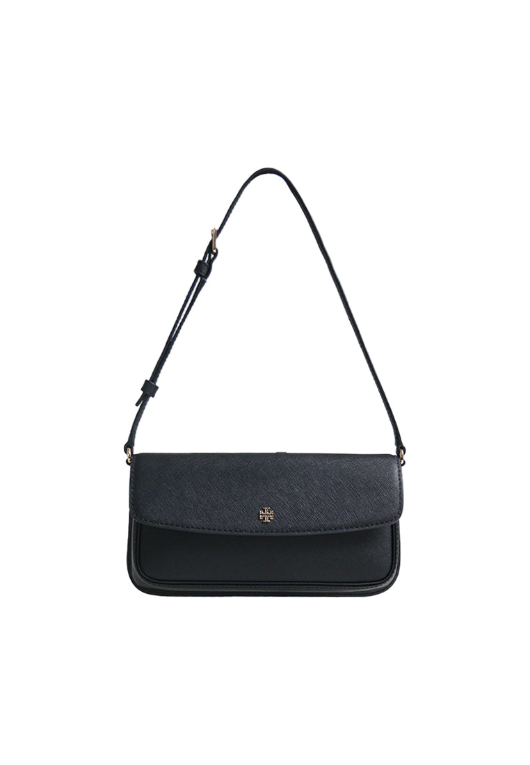 Tory Burch Emerson Flap Shoulder Bag In Black 177035