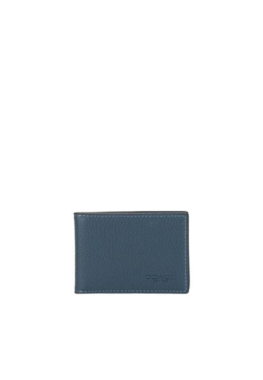 Coach Billfold Compact Wallet In Denim CM167