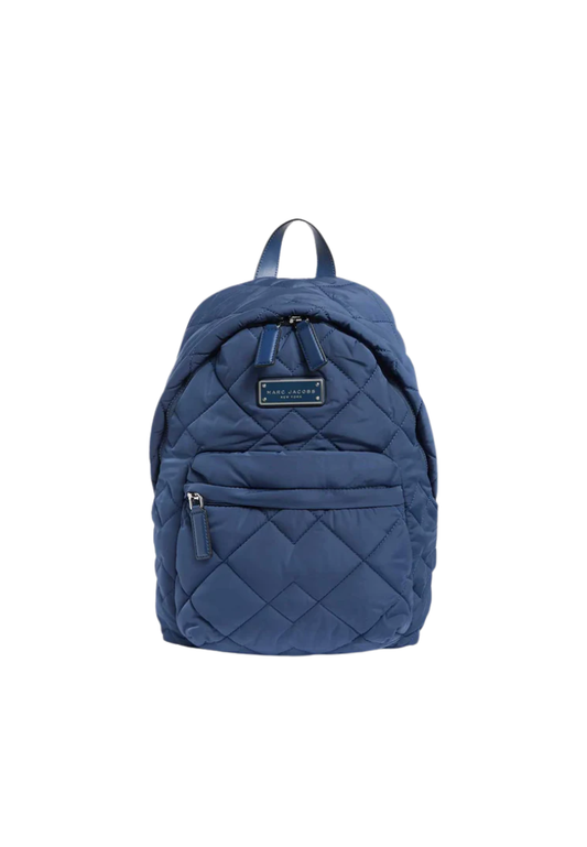 Marc Jacobs Quilted Nylon Backpack In Azure Blue M0011321