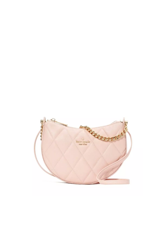 Kate Spade Carey Zip Top Crossbody Bag In Conch Pink KC495