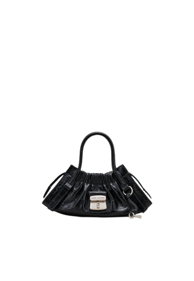Marc Jacobs The Croc Satchel Bag Cristina Small In Black 2R5HSC037H01