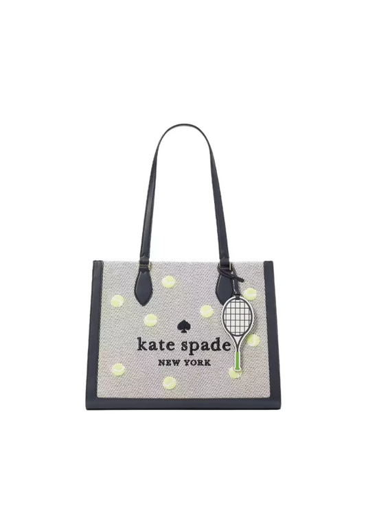 ( AS IS ) Kate Spade Ellie Grand Slam Large Tote Bag In Blazer Blue KF512