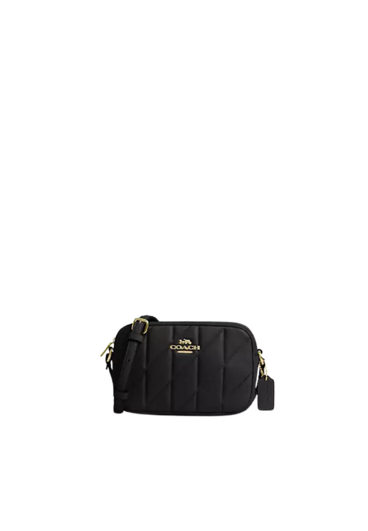 Coach Mini Jamie Camera Bag With Quilting In Black Cy779