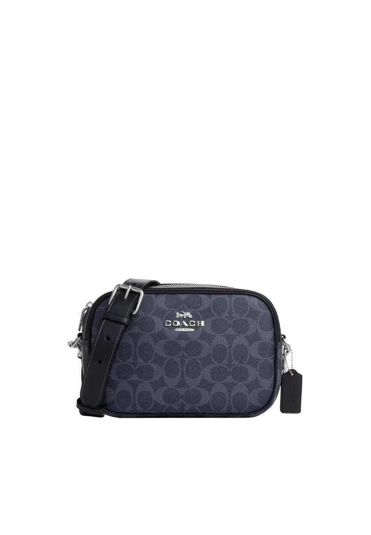 Coach Jamie Camera Bag Signature Canvas In Denim Midnight Navy CA547