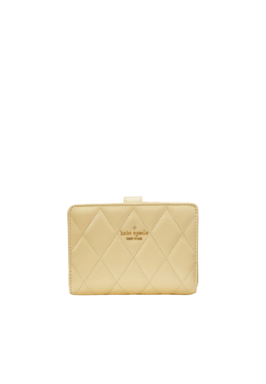 Kate Spade Carey Medium Wallet Compact Bifold In Butter KG424