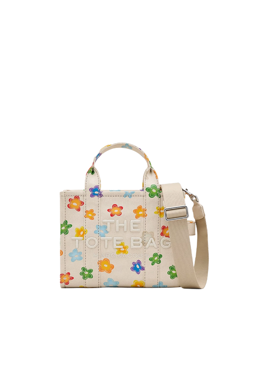 Marc Jacobs The Flash Wild Daisy Tote Bag In White Multi 4P6HCR001H01