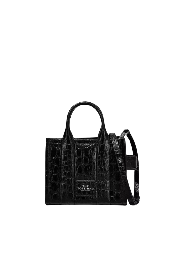 Marc Jacobs The Croc Embossed Crossbody In Black H089L01RE22