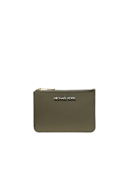 Michael Kors Jet Set Travel Coin Pouch Saffiano Leather In Olive 35F7GTVU1L