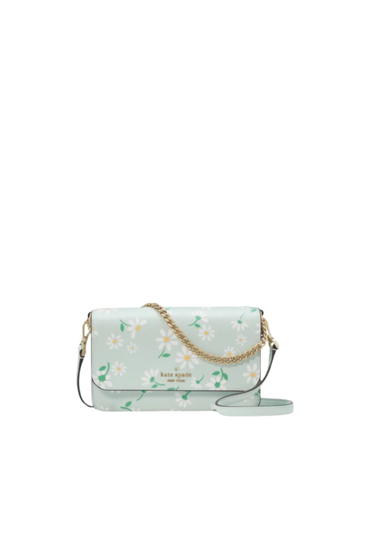 Kate Spade Madison Day Tripper Daisy Small Flap Crossbody Bag In Crystal Blue KG689