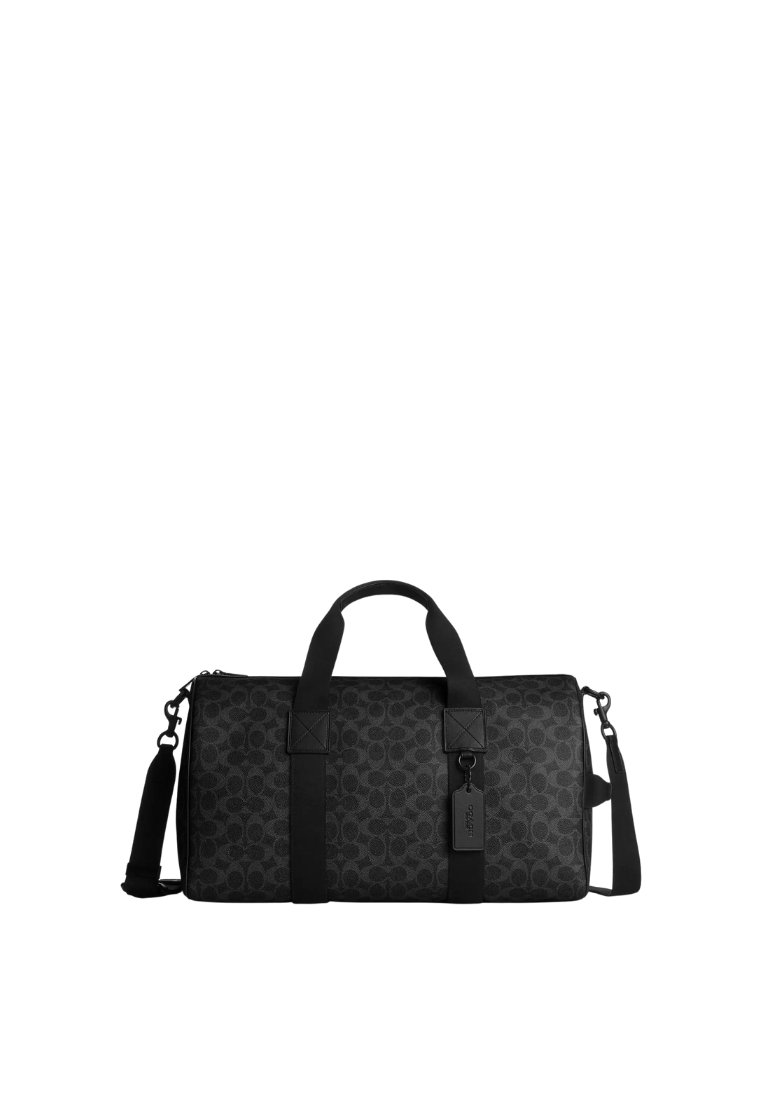 ( PREORDER ) Coach Explorer 45 In Signature Canvas Duffle Bag In Matte Black CET53