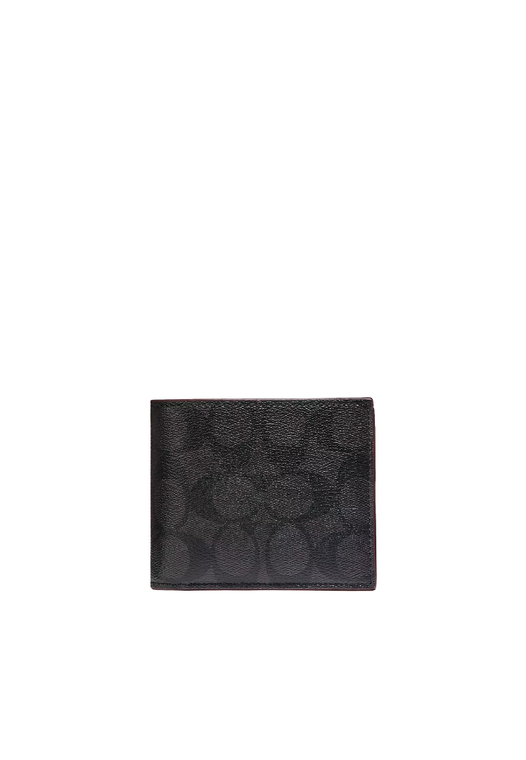 Coach 3 In 1 Wallet In Signature Canvas In Oxblood CR905