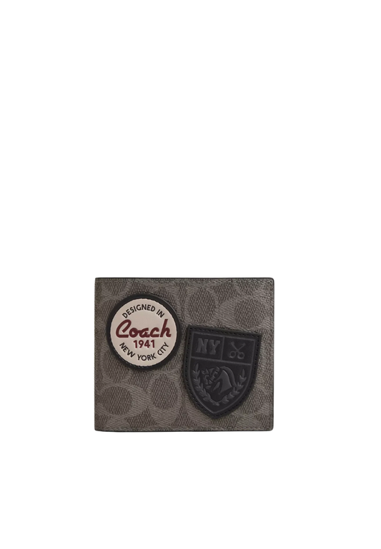 Coach 3-In-1 Wallet With Patches In Grey Multi CCG27