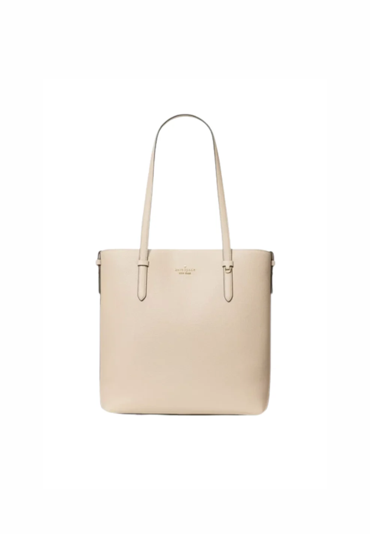 Kate Spade Juliette Leather Tote Bag In Light Sand KN188