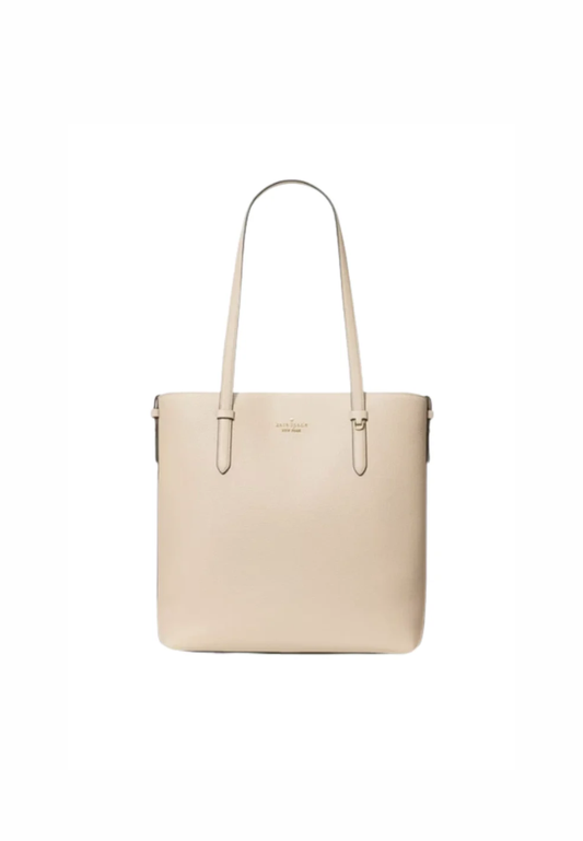 Kate Spade Juliette Leather Tote Bag In Light Sand KN188