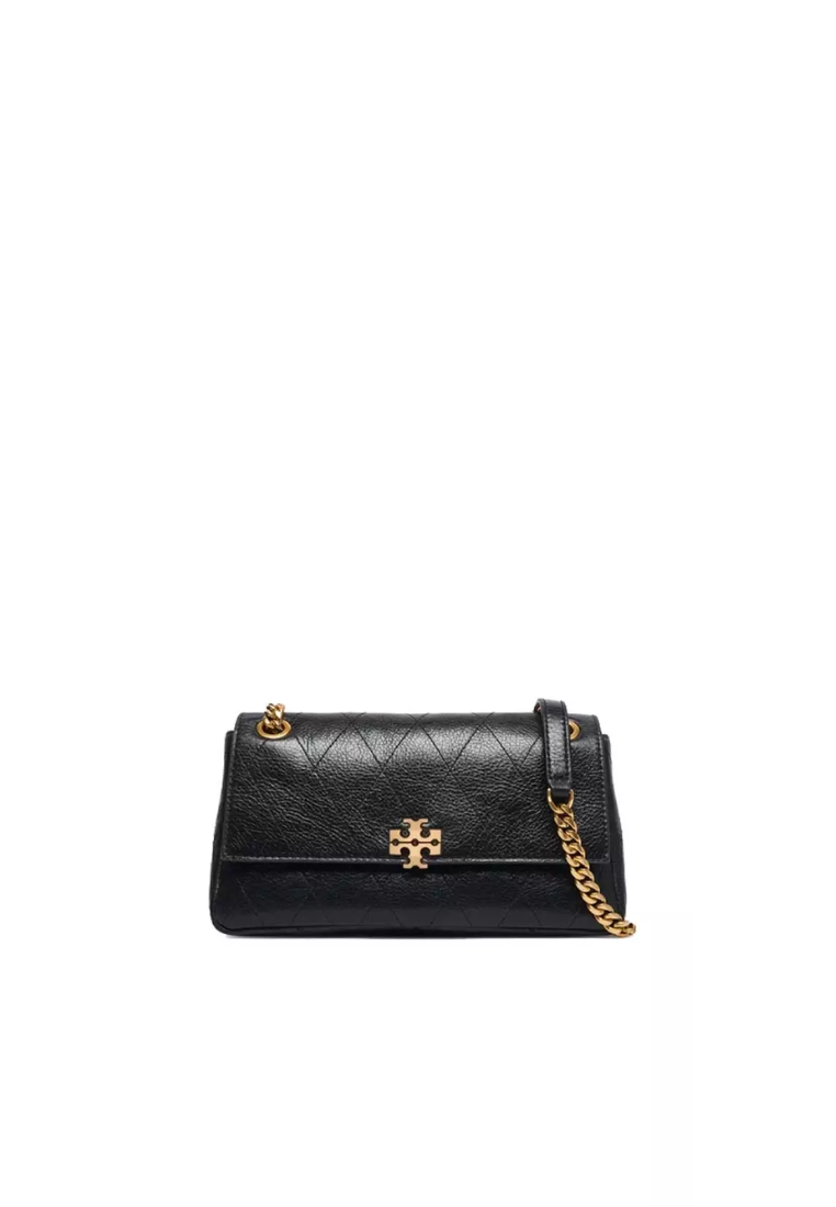 ( PREORDER ) Tory Burch Small Charlie Quilted Shoulder Bag In Black 185829