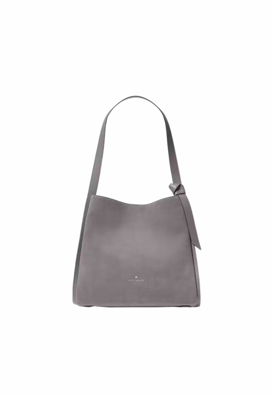 Kate Spade Knott Suede Large Carryall Shoulder Bag In Hare Grey KN309