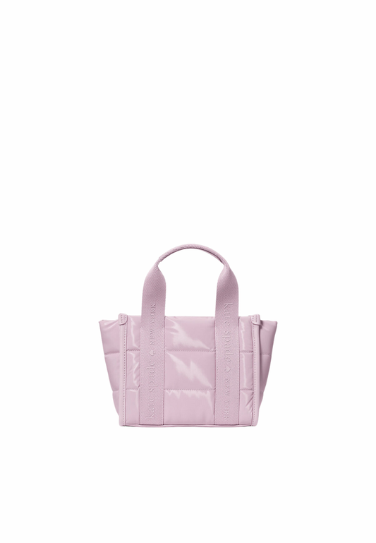 Kate Spade Kip Puffy Mini Tote Bag In Lavender Smoke KM668