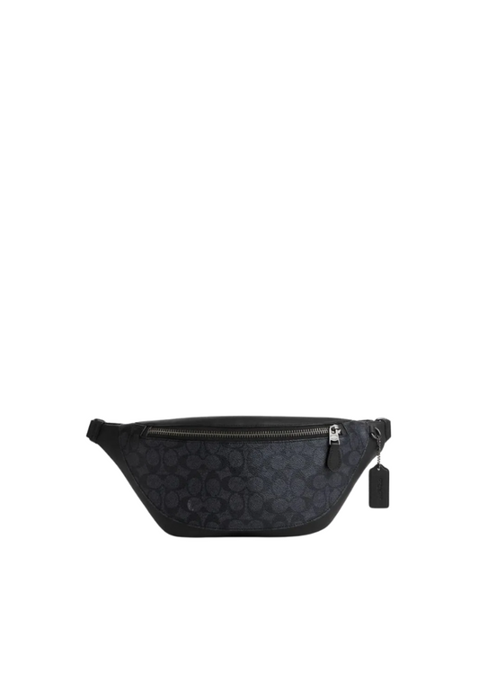 Coach Warren Belt Bag In Charcoal Black CV926