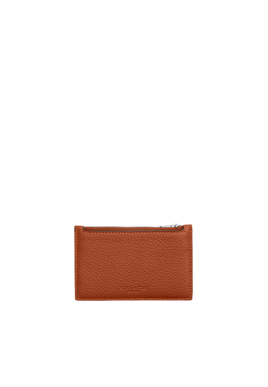 Coach Men Zip Card Case In Amber Brown C4280