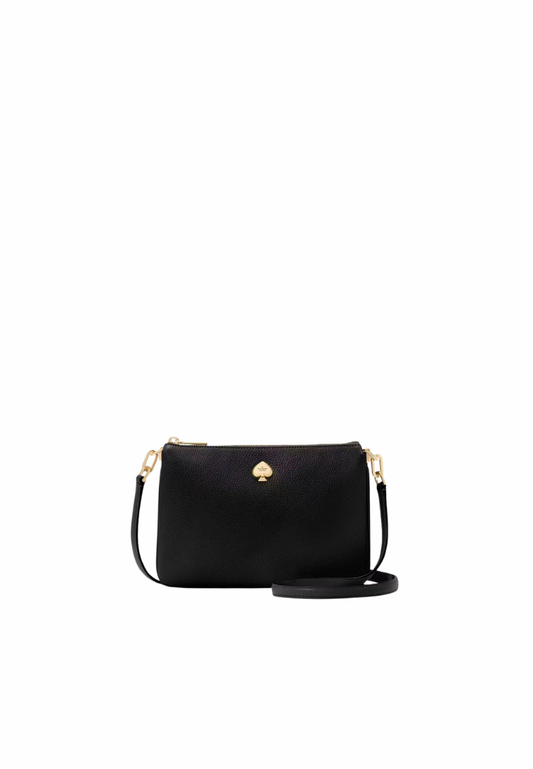 Kate Spade Kayla Small Triple Compartment Crossbody Bag In Black KL806