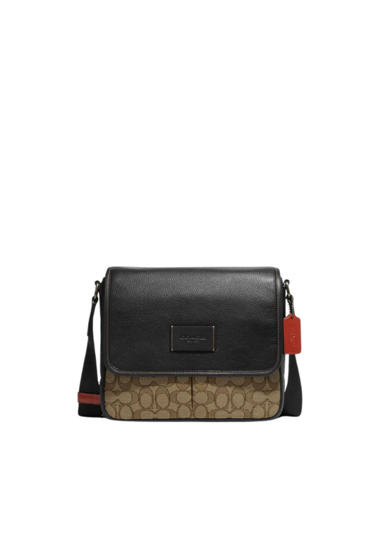 Coach Sprint CE534 Map Bag With Signature Jacquard In Black Multi