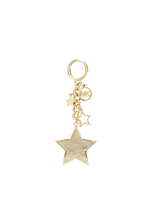 ( PREORDER ) Michael Kors Star Bag Charm In Pale Gold 35F5GGFK7M