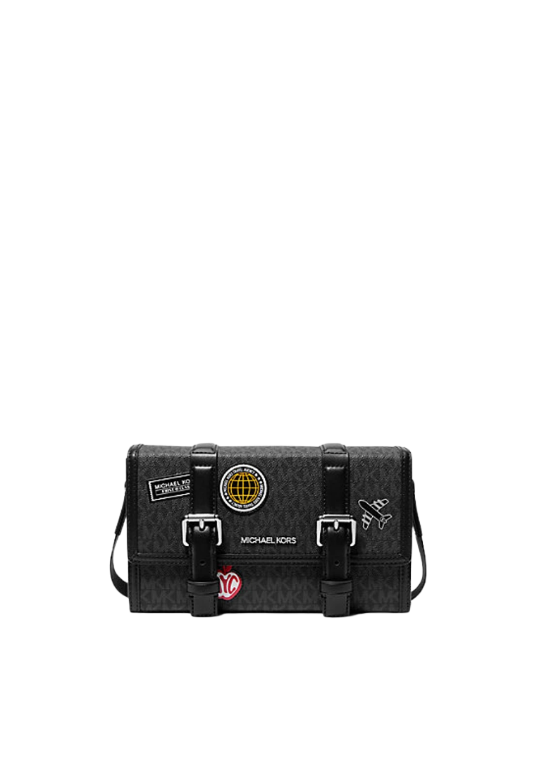 Michael Kors Cooper Embellished Signature Logo Trunk Crossbody Bag In Black 37R5LCOM1B