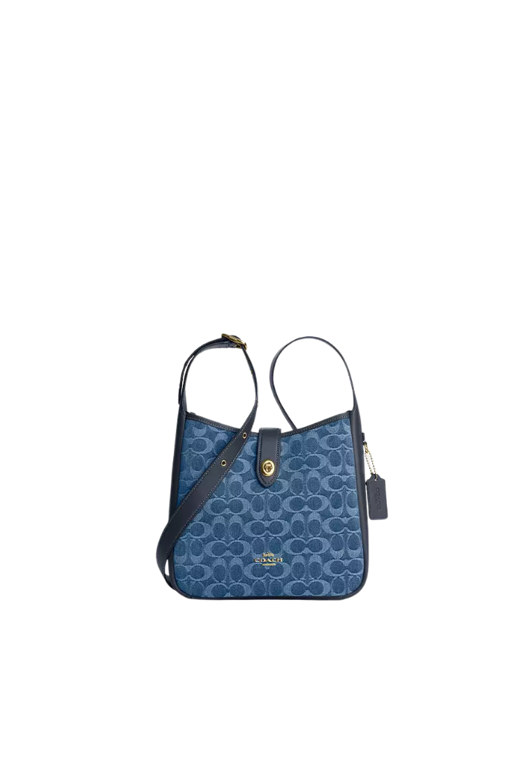 Coach Hadley Mini Crossbody Bag In Signature Denim In Indigo CCZ44