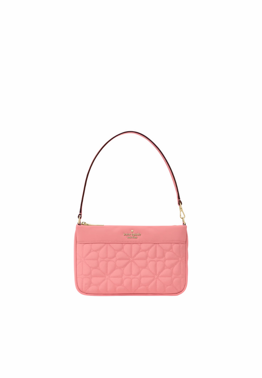 Kate Spade Spade Flower Wristlet Quilted Fabric In Terracotta KK255