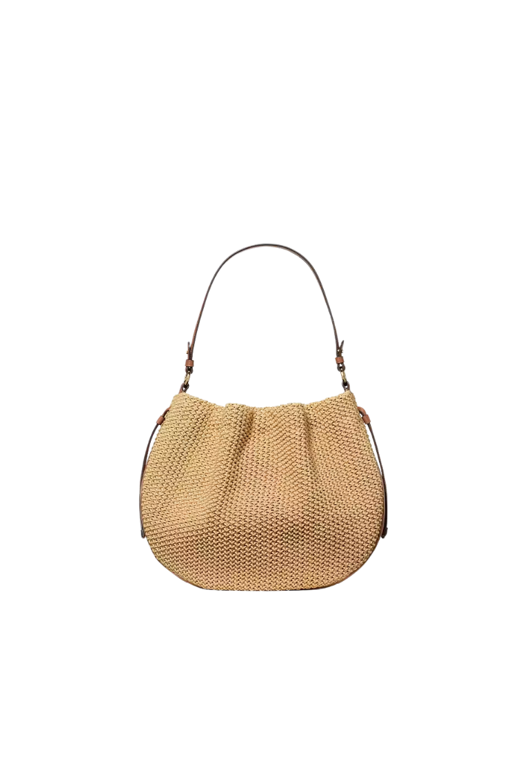 Kate Spade New York Pinch Straw Tote Bag In Natural Multi KO479