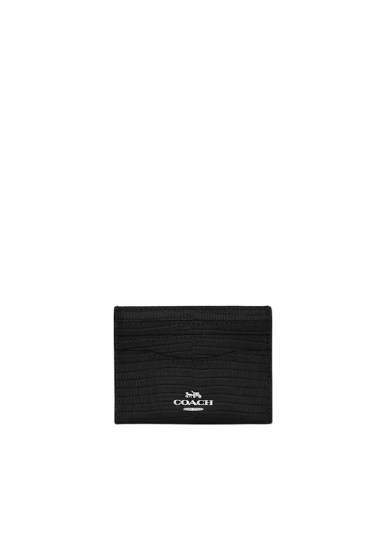 Coach Slim Id Card Case In Black CR844