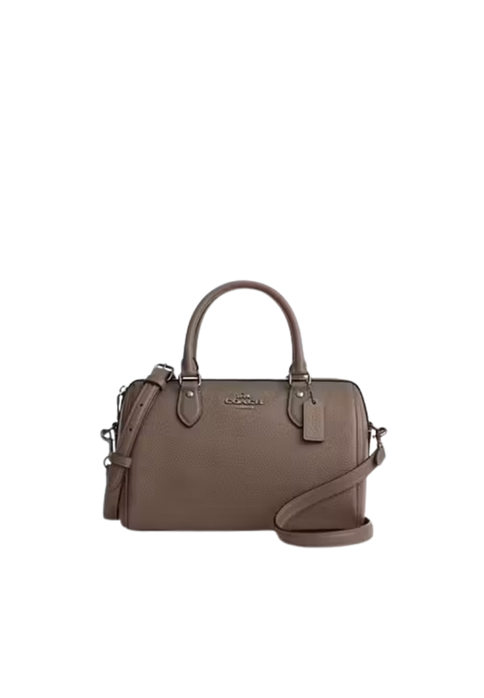 Coach Rowan Satchel Bag In Dark Stone CV962