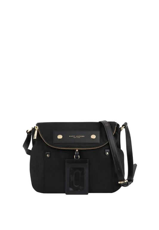 Marc Jacobs Natasha M0014625 Preppy Nylon Crossbody Bag In Black