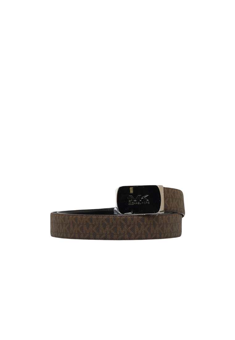 Michael Kors Cut to Fit Belt Reversible Signature In Brown Black 36H9MBLY1V