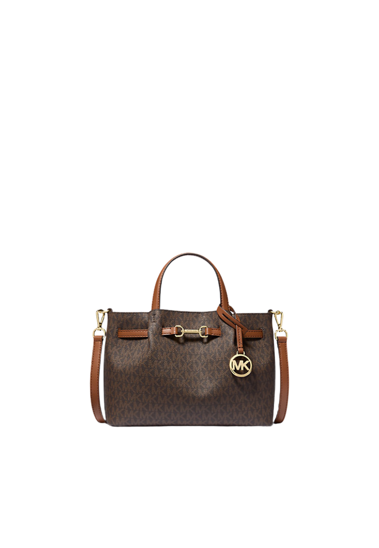 Michael Kors Carson Small Satchel Bag In Brown 35S5G2ZS5B