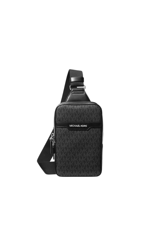 Michael Kors Cooper Medium Signature Logo Sling Bag In Black 37T5LCOC2B