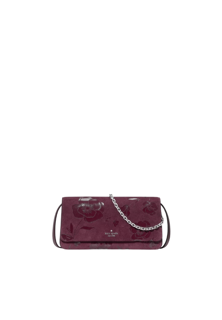 Kate Spade Ivy Floral Crossbody Bag In Deep Cherry KP313