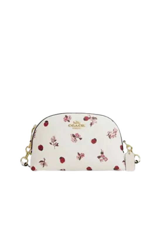 Coach Madi Crossbody Bag With Lady Bug Floral Print In Chalk Multi CU273
