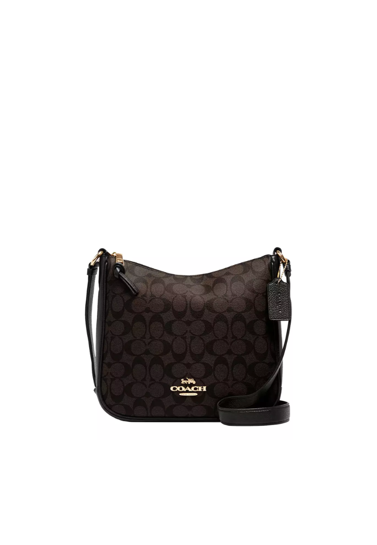 Coach Ellie Crossbody Bag File In Brown Black CU959