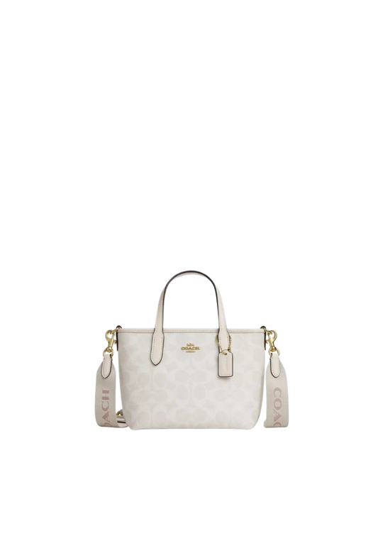 ( PREORDER ) Coach City Mini Tote Bag In White Chalk CW032