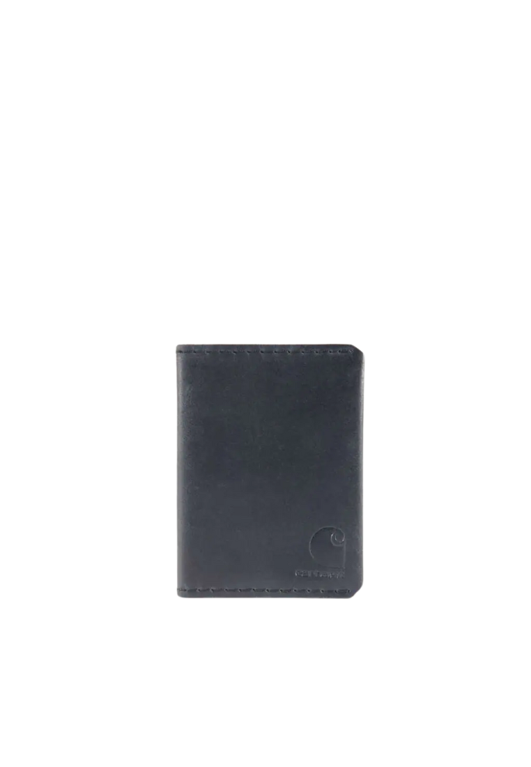 Carhartt Craftsman Leather Bifold Wallet In Black WW0394