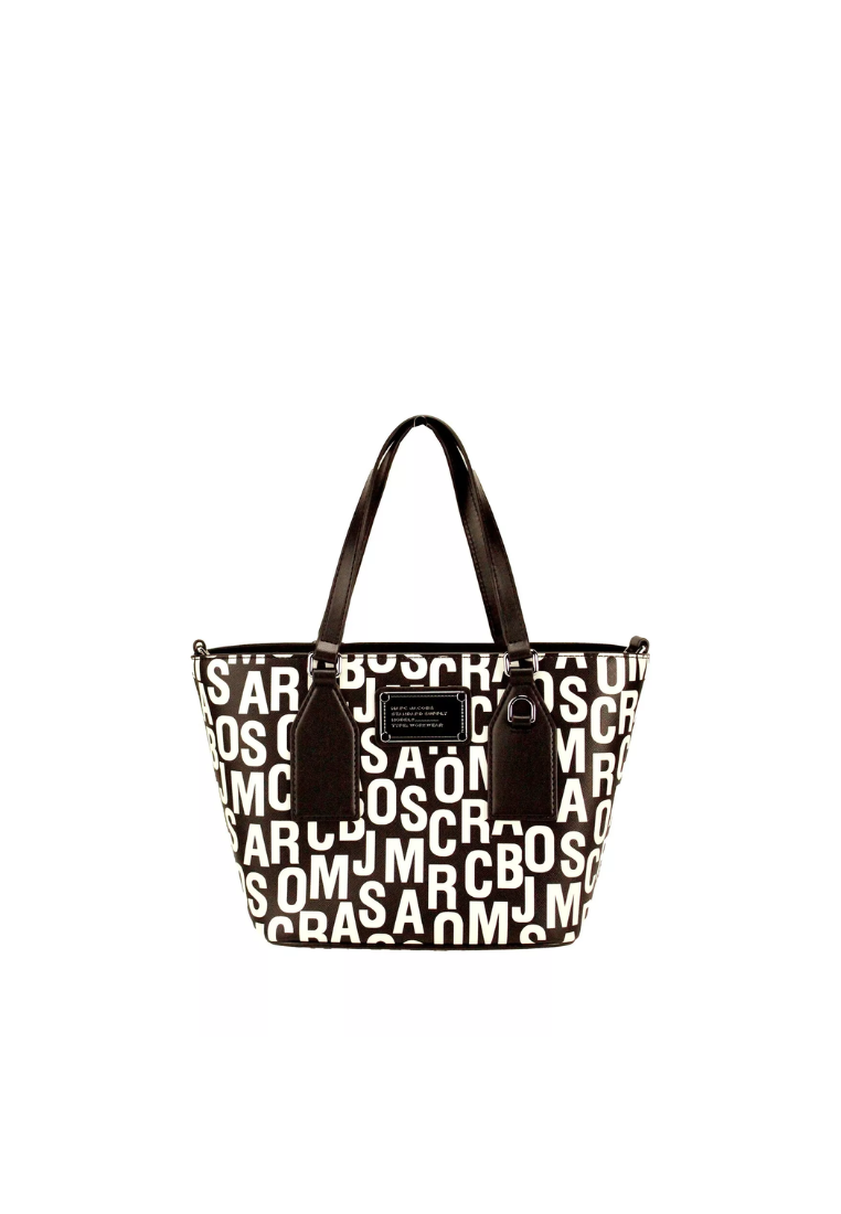 Marc Jacobs Trademarc Small Tote Bag In Black White 4S4HTT006H02