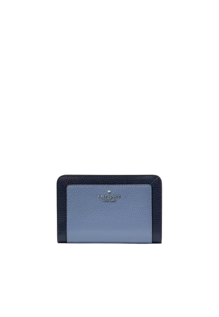 Kate Spade Lena Colorblock Medium Compact Bifold Wallet In Parisian KI834